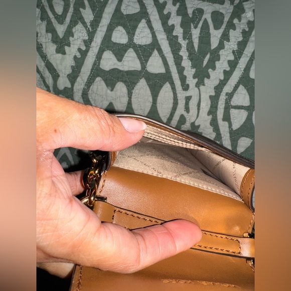 Michael Kors Tan and Brown Phone Crossbody - Picture 5 of 6